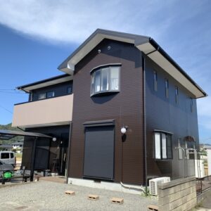 山口市 外壁塗装 施工後|フッ素樹脂塗料で美しく仕上がった外壁