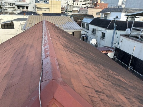 山口市のカラーベスト屋根塗装｜高圧洗浄からフッ素塗料で仕上げるまで【H様邸】