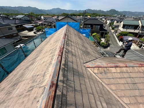 山口市M様邸 屋根・外壁塗装工事の進捗報告｜関西ペイント使用で耐久性アップ！