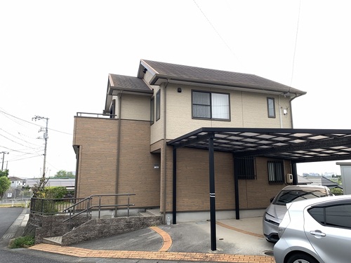 施工前の外壁の様子（山口市M様邸）